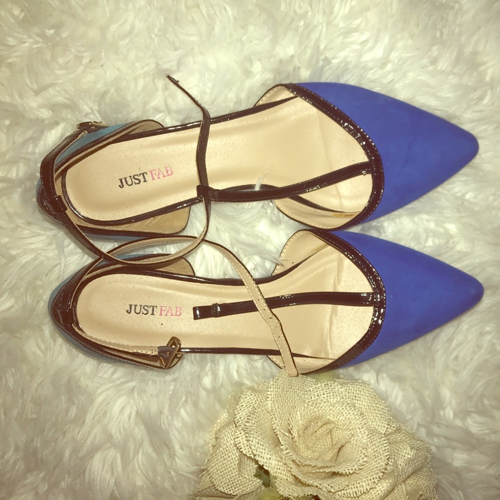 Blue flats size 8.5